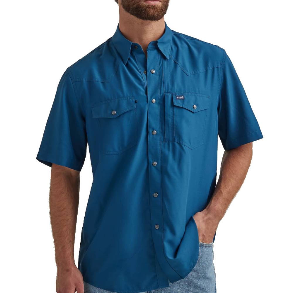 Wrangler Men's Solid Performance Shirt MEN - Clothing - Shirts - Short Sleeve Shirts Wrangler   