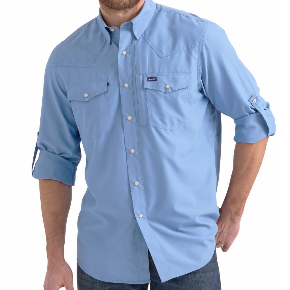 Wrangler Men's Solid Performance Shirt - Teskeys