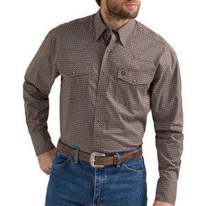 Wrangler Men's Troubadour Western Shirt MEN - Clothing - Shirts - Long Sleeve Shirts Wrangler   