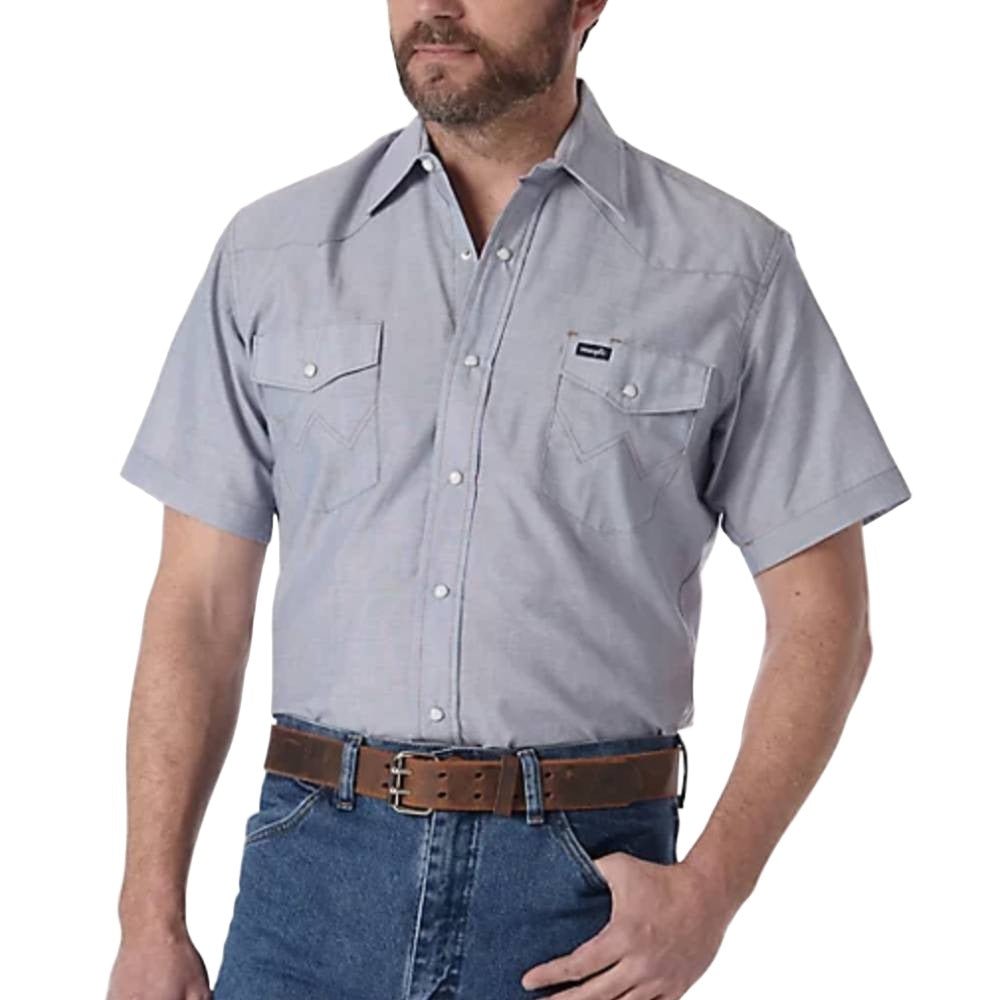Wrangler Men's Cowboy Cut Work Shirt MEN - Clothing - Shirts - Short Sleeve Shirts Wrangler   