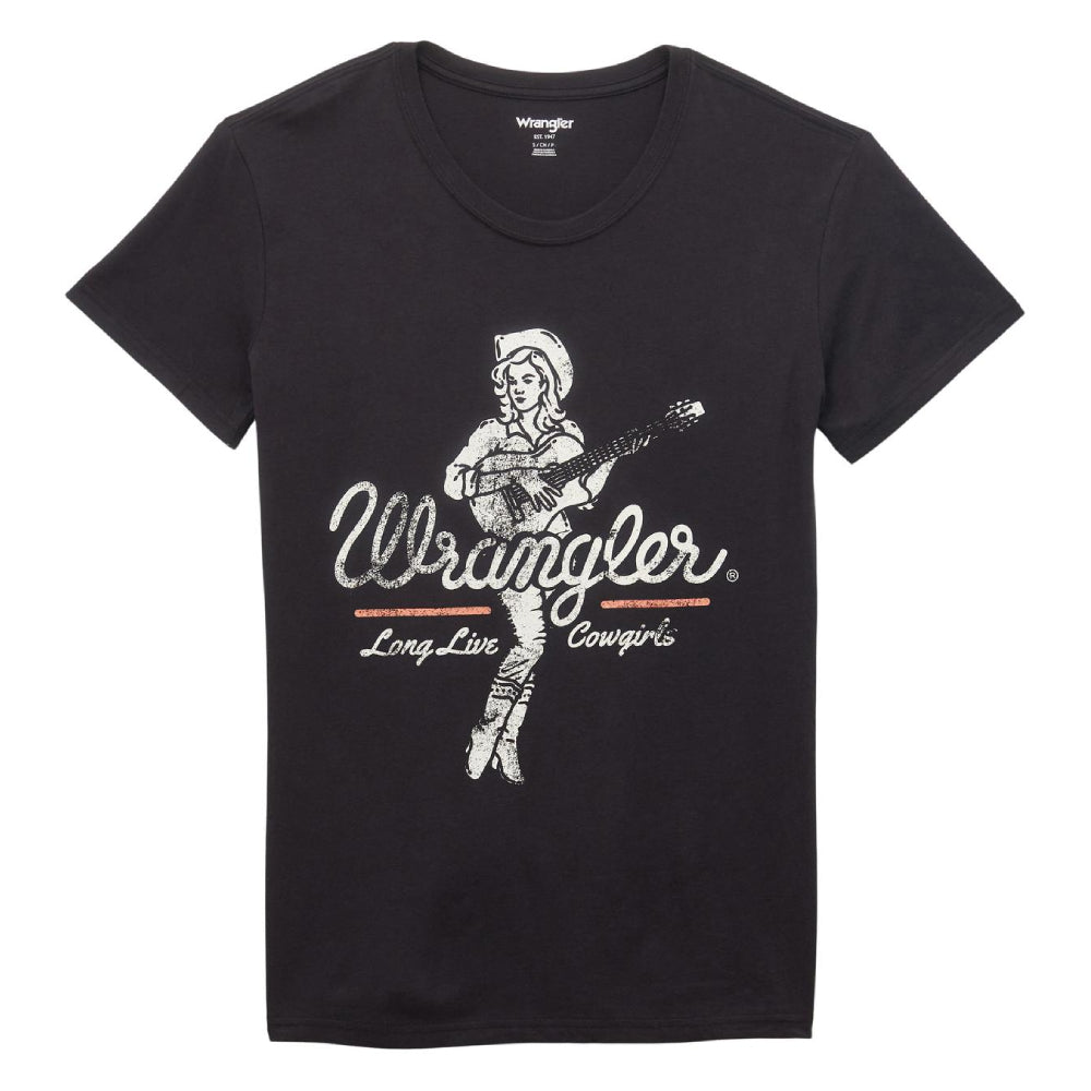 Wrangler Women's Long Live Cowgirls Tee WOMEN - Clothing - Tops - Short Sleeved Wrangler   