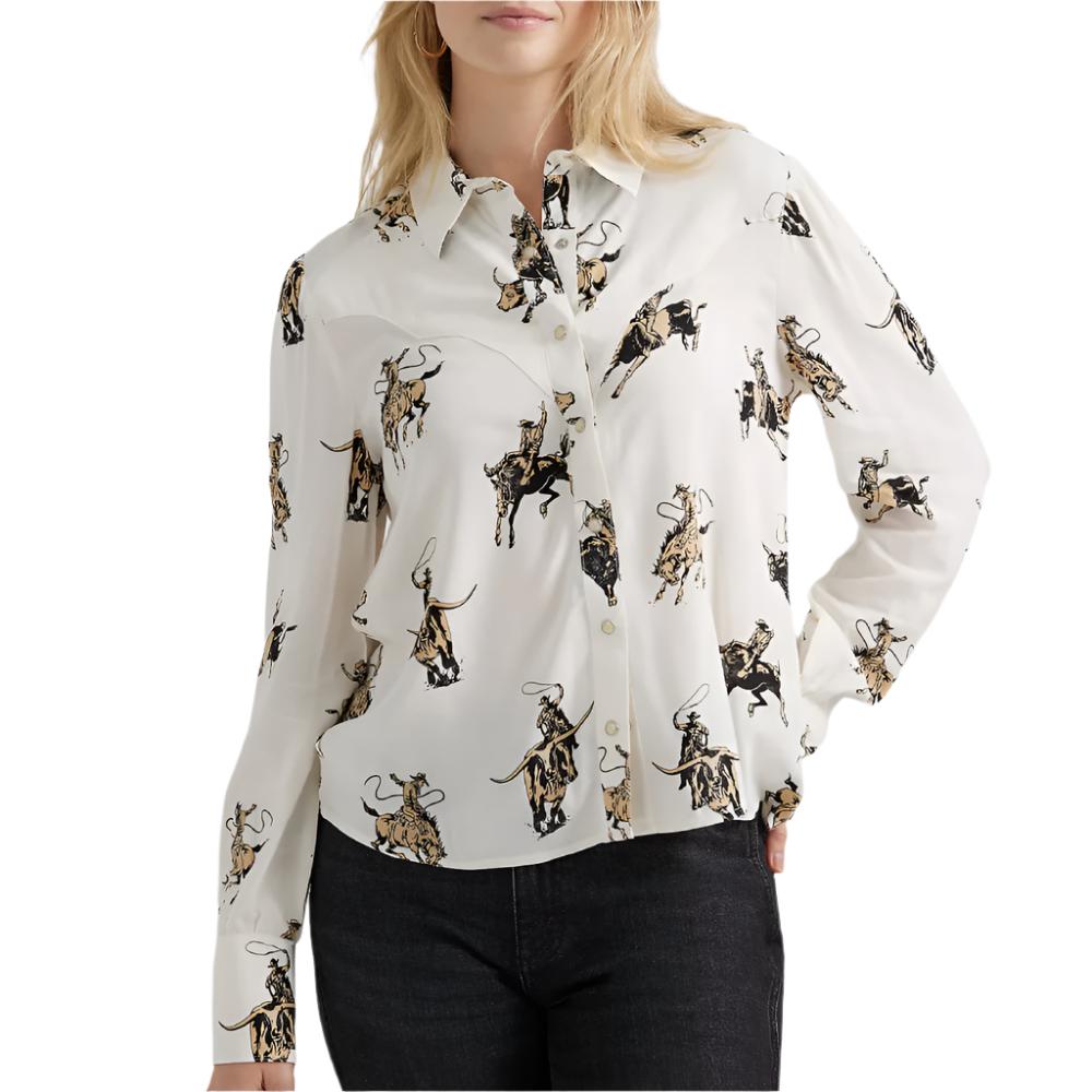 Wrangler Women's Drapey Rodeo Blouse