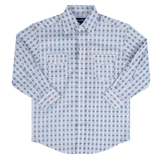 Panhandle Slim Boy's Geo Print Pearl Snap Shirt KIDS - Boys - Clothing - Shirts - Long Sleeve Shirts Panhandle