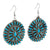 Turquoise Zuni Cluster Earrings WOMEN - Accessories - Jewelry - Earrings Al Zuni   