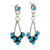 Turquoise Drop Swing Stud Earrings WOMEN - Accessories - Jewelry - Earrings Al Zuni   