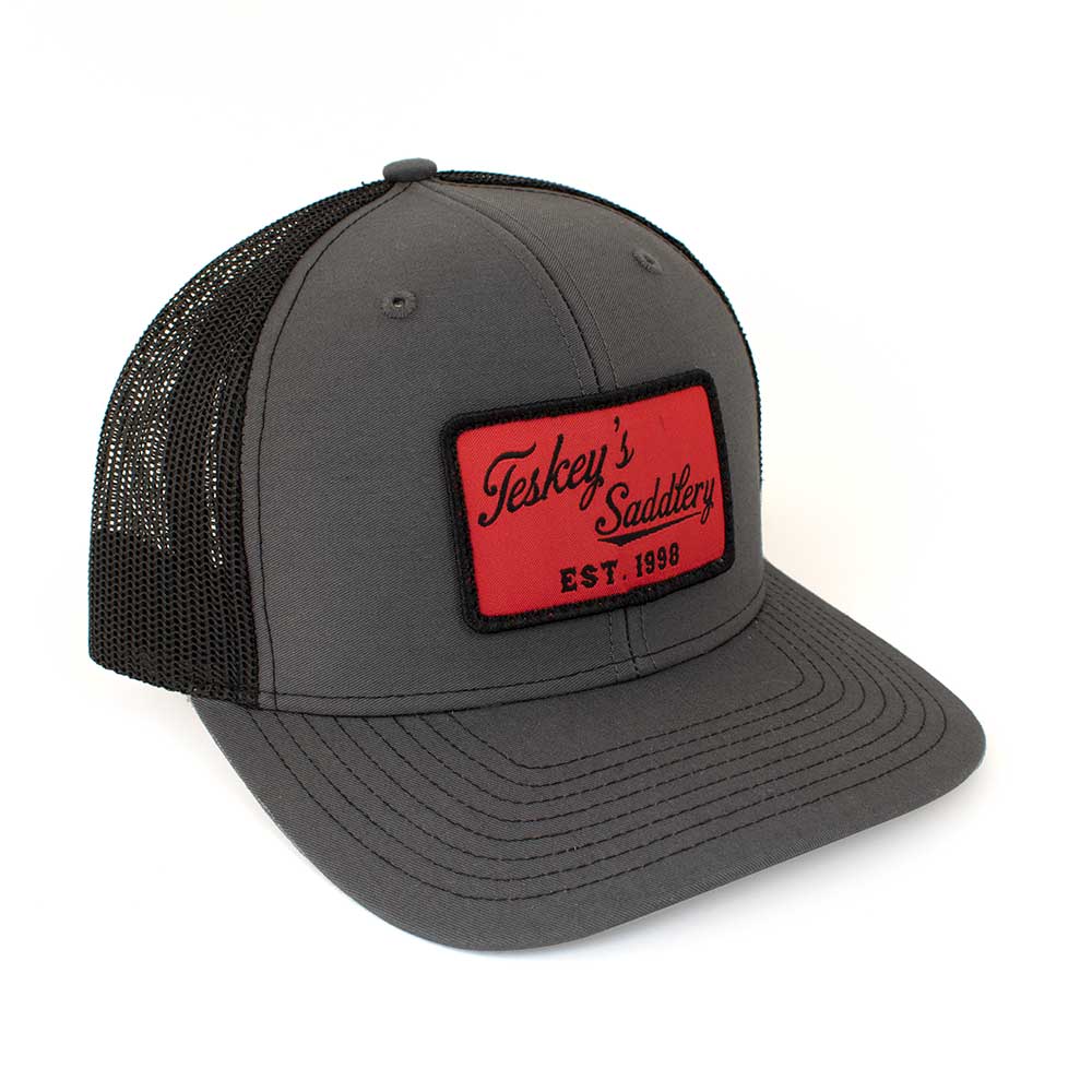 Teskey's Saddlery Patch Cap - Charcoal/Black — Teskeys