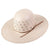 American Fancy Vent Two Tone Open Crown Hat HATS - STRAW HATS American Hat Co.   