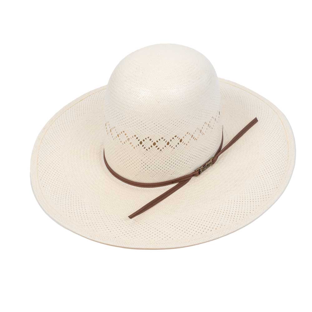 American Fancy Vent 4 1/2" Brim Open Crown Straw Hat HATS - STRAW HATS American Hat Co.