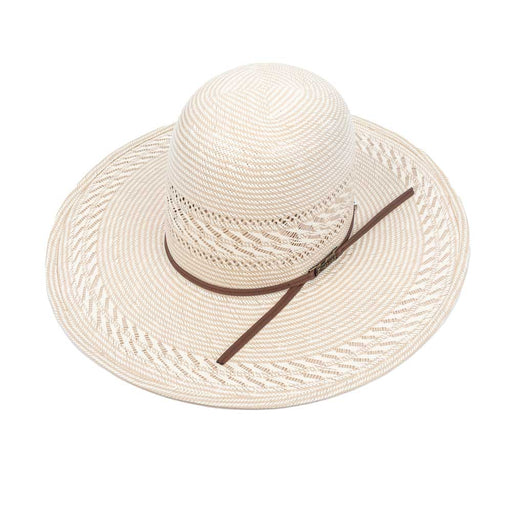American Fancy Weave Vent 4-1/4" Brim Open Crown Straw Hat HATS - STRAW HATS American Hat Co.