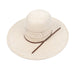 American Fancy Weave Vent 4-1/4" Brim Open Crown Straw Hat HATS - STRAW HATS American Hat Co.