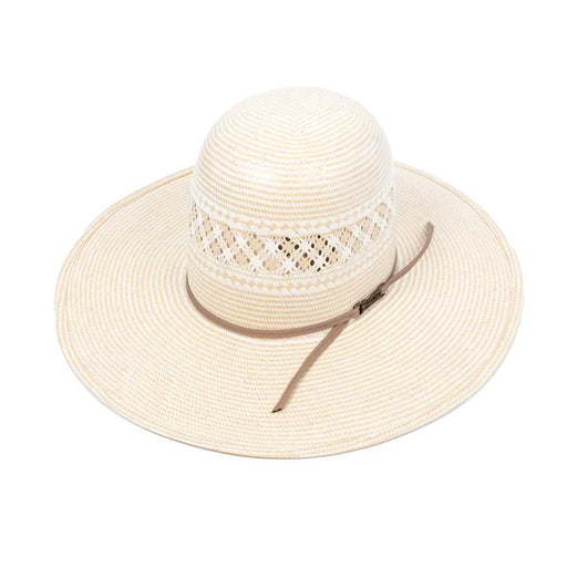 American Two Tone Vinted 4 1/4" Brim Open Crown Straw Hat HATS - STRAW HATS American Hat Co.