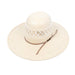 American Two Tone Vinted 4 1/4" Brim Open Crown Straw Hat HATS - STRAW HATS American Hat Co.