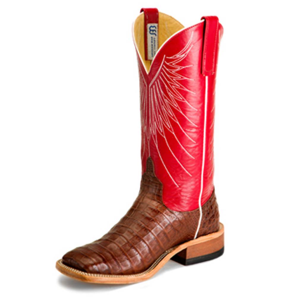 Anderson Bean Men's Tobacco Caiman Belly Boot