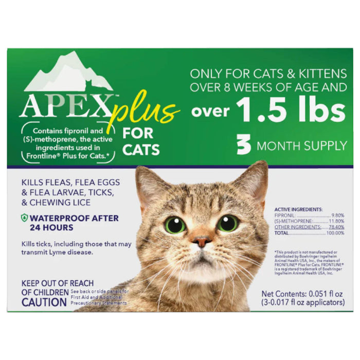 Apex™ Plus for Cats, Over 1.5 lbs (3 Count)