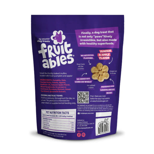 Fruitables Baked Pumpkin Apple Dog Treats Pets - Toys & Treats Fruitables