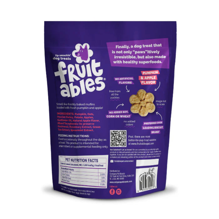 Fruitables Baked Pumpkin Apple Dog Treats Pets - Toys & Treats Fruitables