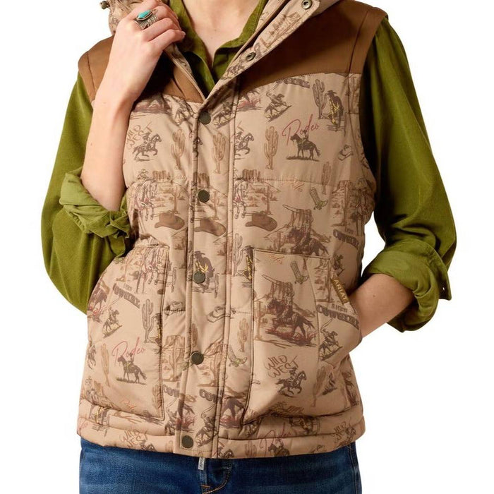 Ariat Women's Frontier Puffer Vest Retro Rodeo