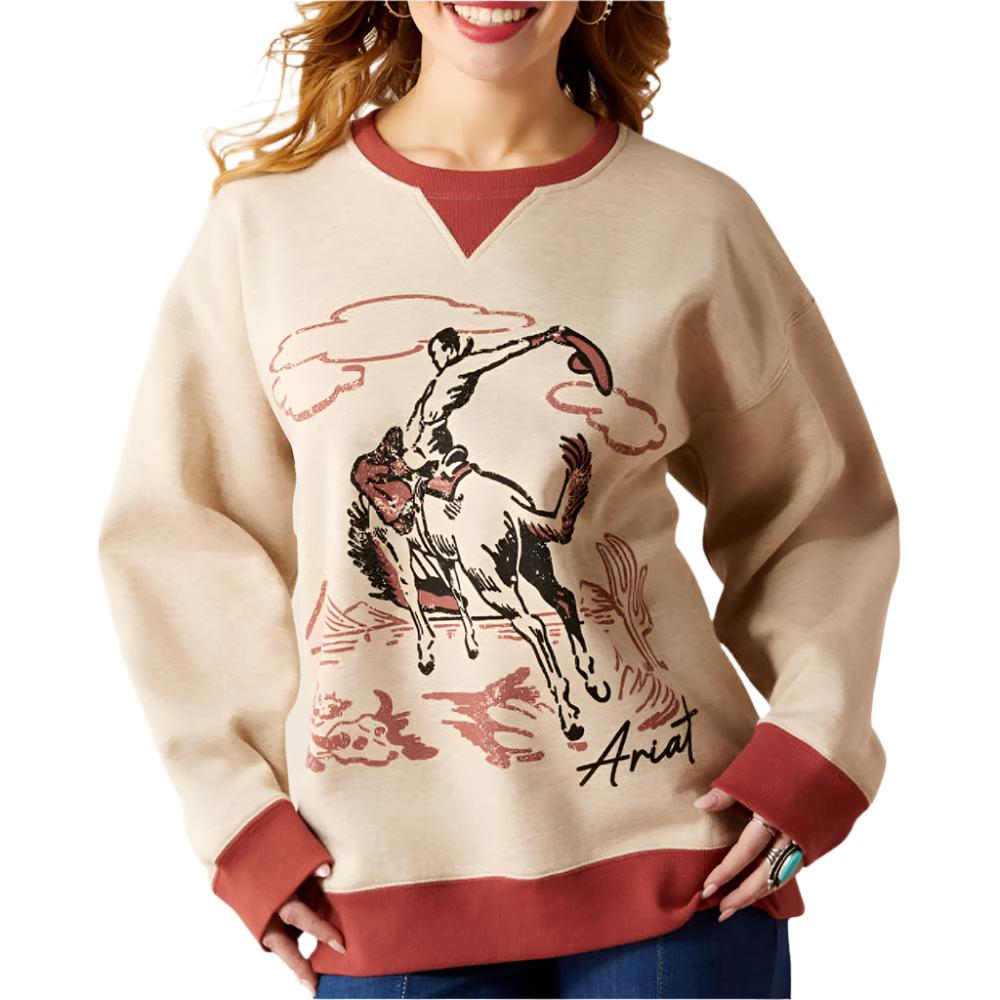 Ariat Women's Roughstock Oversized Sweatshirt WOMEN - Clothing - Pullovers & Hoodies Ariat Clothing   