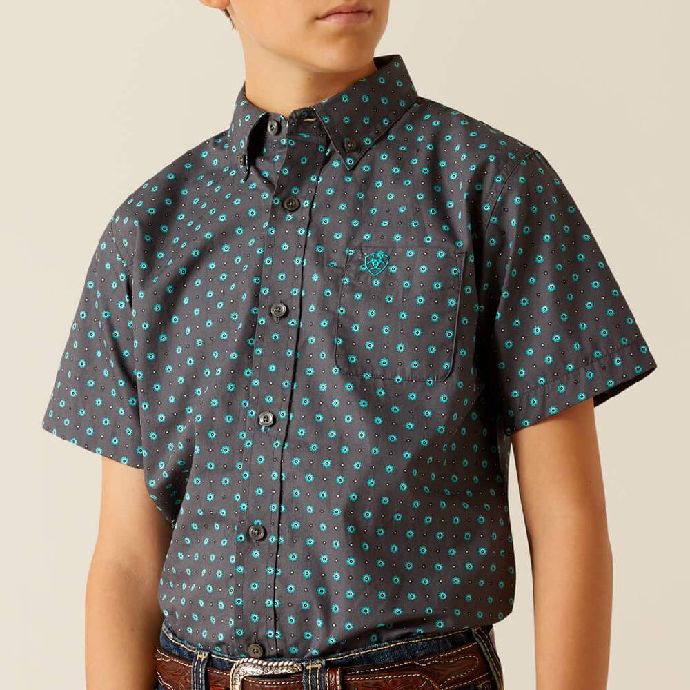 Ariat Boy's Johnnie Shirt KIDS - Boys - Clothing - Shirts - Short Sleeve Shirts Ariat Clothing   