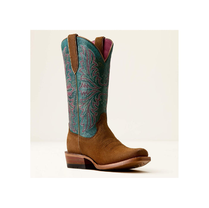 Ariat Women's Cutter Futurity Oak Shredded Waves Boot