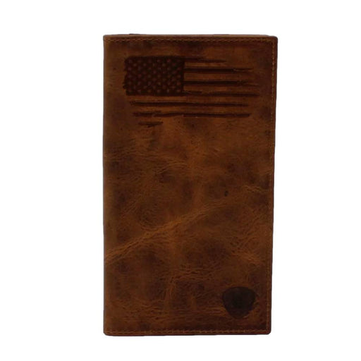 Ariat Distressed USA Flag Rodeo Wallet MEN - Accessories - Wallets & Money Clips M&F Western Products   