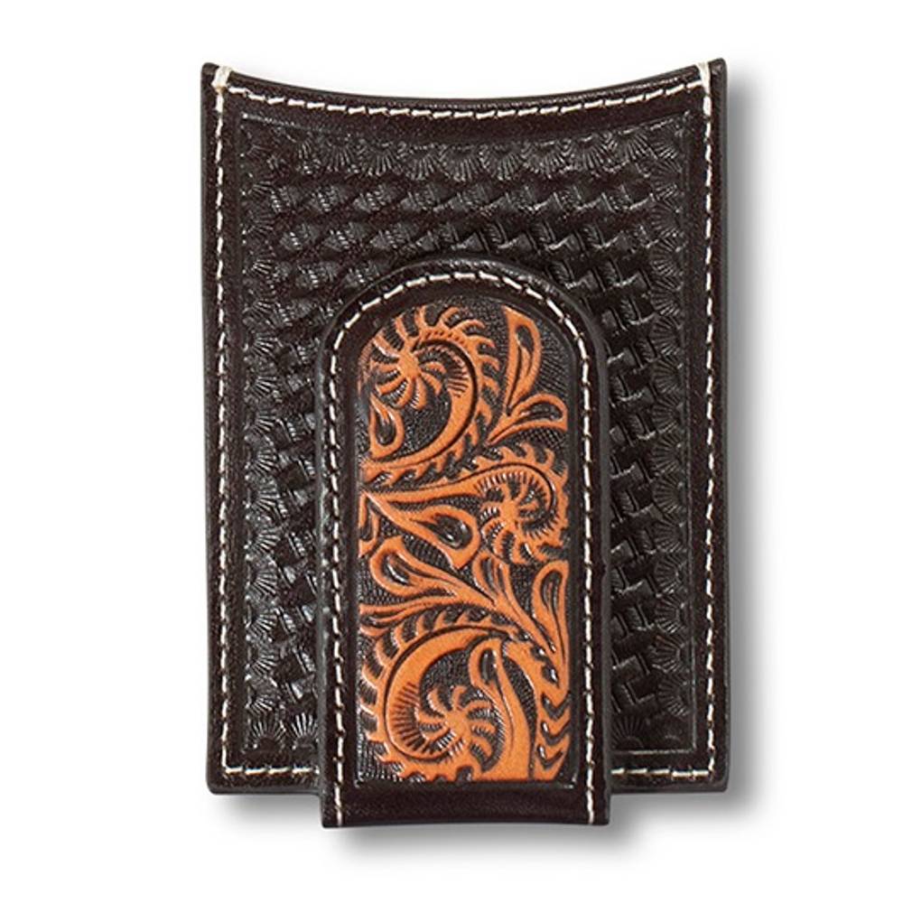 Ariat Floral Filigree Card Case Money Clip MEN - Accessories - Wallets & Money Clips M&F Western Products   