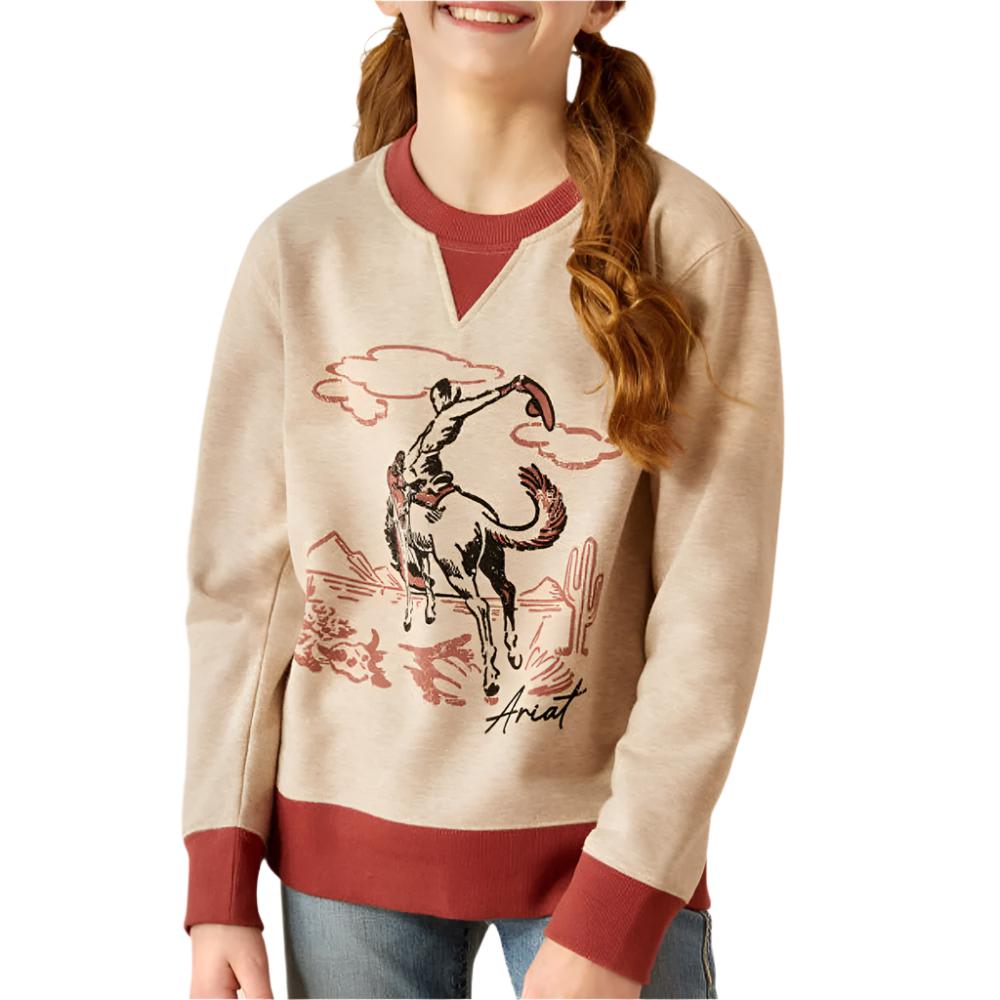 Ariat Girl's Bronc Jr Sweatshirt KIDS - Girls - Clothing - Sweatshirts & Hoodies Ariat Clothing   