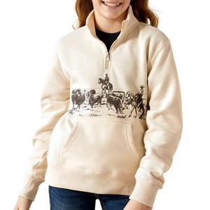 Ariat Girl's Pasture 1/4 Zip Sweatshirt KIDS - Girls - Clothing - Sweatshirts & Hoodies Ariat Clothing   