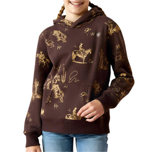 Ariat Girl's Ranch Scene Hoodie KIDS - Girls - Clothing - Sweatshirts & Hoodies Ariat Clothing   