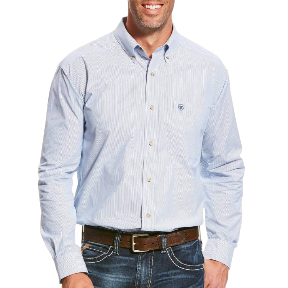 Ariat Men's Mini Stripe Print Button Shirt