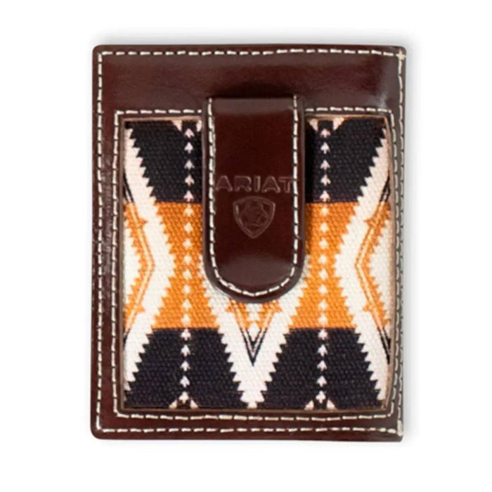 Ariat Southwest Fabric Pocket Bifold Money Clip MEN - Accessories - Wallets & Money Clips M&F Western Products   