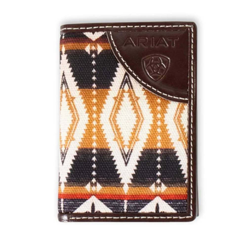 Ariat Southwest Fabric Trifold Wallet MEN - Accessories - Wallets & Money Clips M&F Western Products   