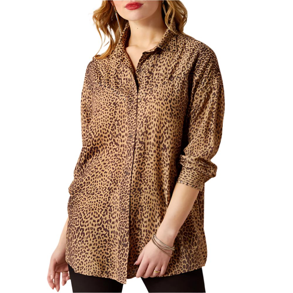 Ariat Women's Relaxed Leopard Shirt WOMEN - Clothing - Tops - Long Sleeved Ariat Clothing   