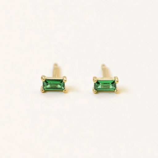 Baguette Emerald Earring WOMEN - Accessories - Jewelry - Earrings JaxKelly   