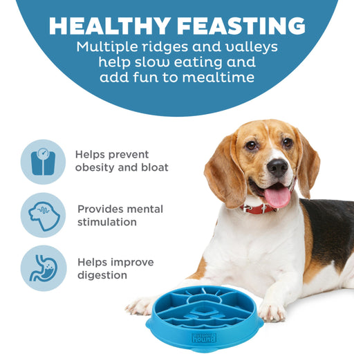 Outward Hound Mountain Blu Fun Feeder Dog Bowl Pets - Feeding & Watering Outwardhound