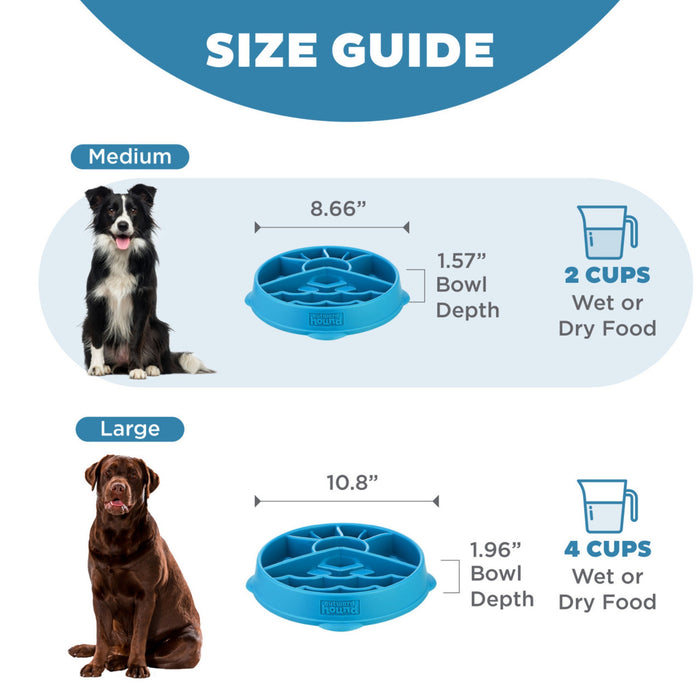 Outward Hound Mountain Blu Fun Feeder Dog Bowl Pets - Feeding & Watering Outwardhound