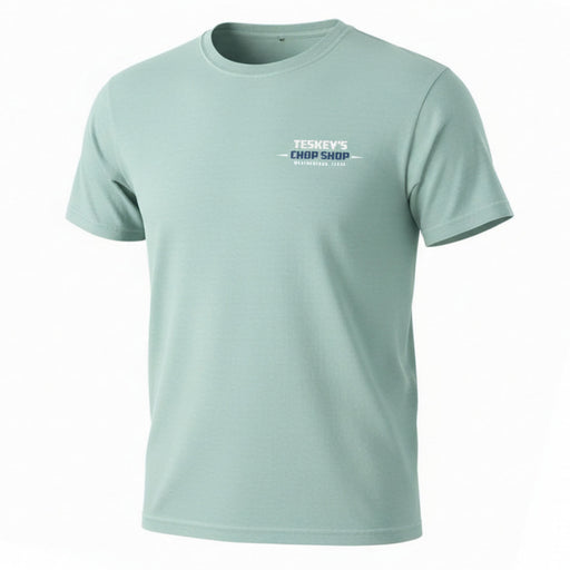 Teskey's Chop Shop Tee - Lagoon TESKEY'S GEAR - SS T-Shirts Teskey's