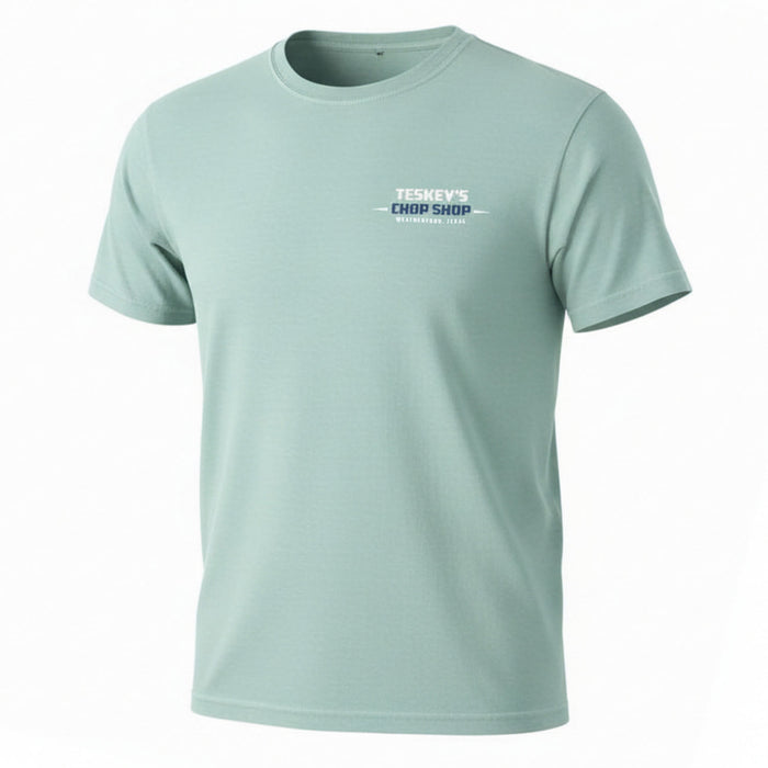 Teskey's Chop Shop Tee - Lagoon TESKEY'S GEAR - SS T-Shirts Teskey's
