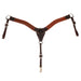 Professional's Choice Hand Stamped Contoured Breast Collar Tack - Breast Collars Professional's Choice Oiled Basket Weave Pattern  