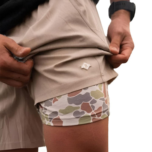 Burlebo 5.5" Athletic Shorts - Heather Khaki MEN - Clothing - Shorts Burlebo   
