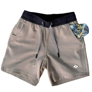 Burlebo Boy's Athletic Shorts - Heather Khaki KIDS - Boys - Clothing - Shorts Burlebo   