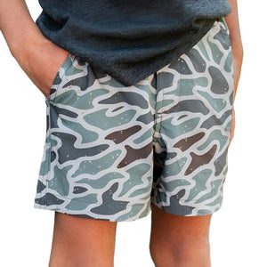 Burlebo Boy's Everyday Shorts - Retro Duck Camo KIDS - Boys - Clothing - Shorts Burlebo   