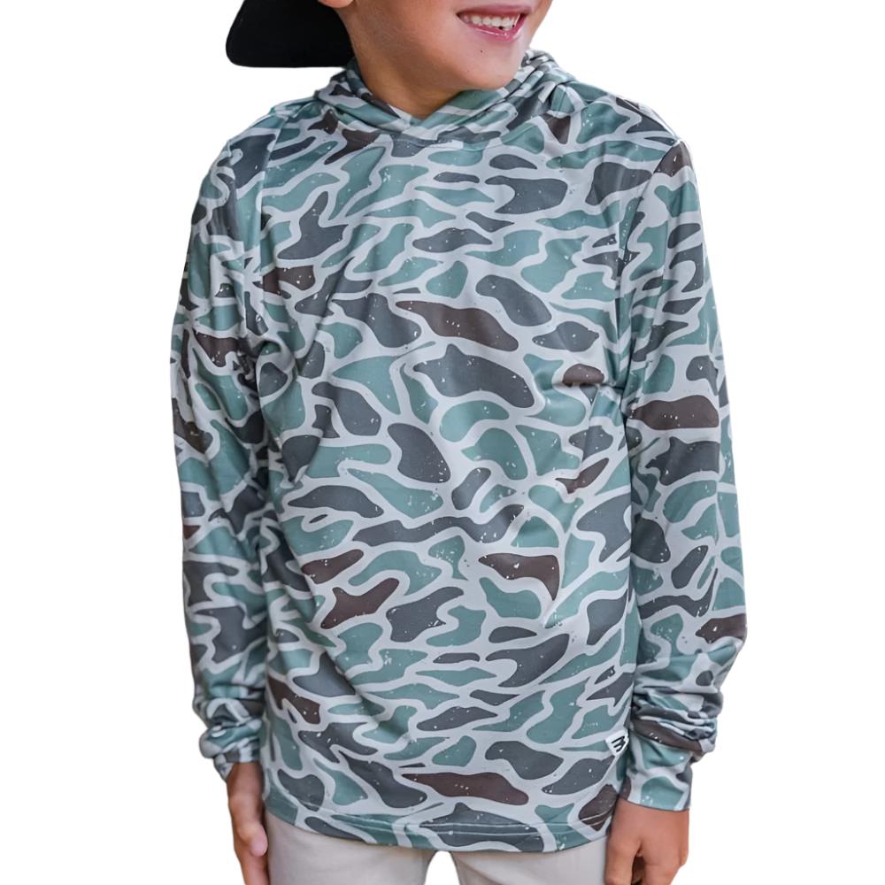 Burlebo Boy's Retro Duck Camo Performance Hoodie KIDS - Boys - Clothing - Sweatshirts & Hoodies Burlebo   