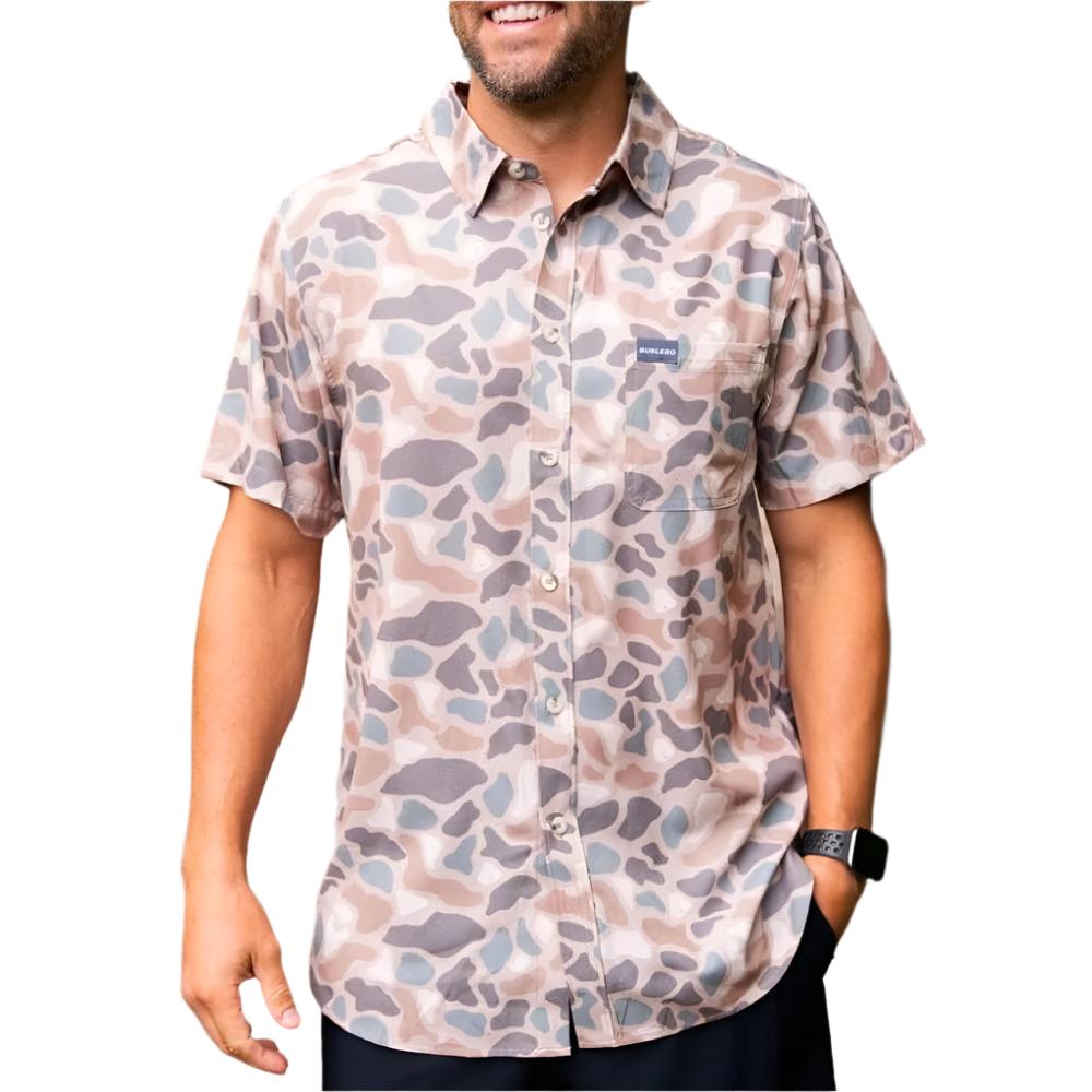 Burlebo Pintail Camo Performance Button Up Shirt MEN - Clothing - Shirts - Short Sleeve Shirts Burlebo   