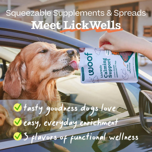 Woof Lickwell Calming Support Pets - Toys & Treats Woof