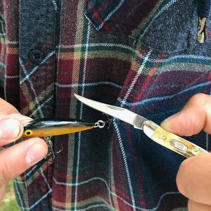 Case Genuine Stag Small Texas Toothpick Knives W.R. Case