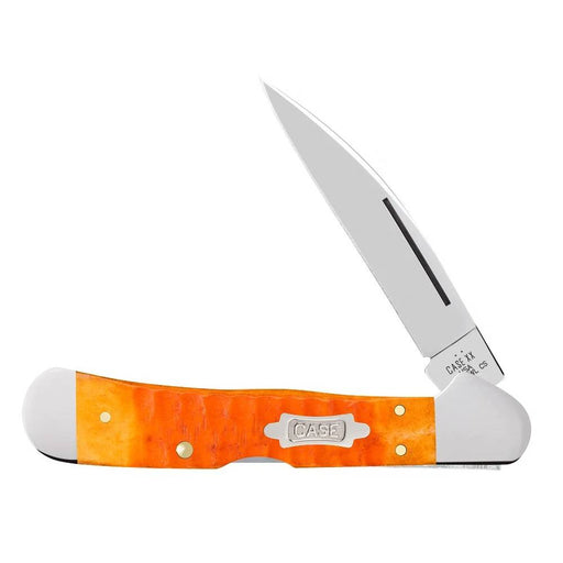 Case XX CopperLock Gator Jig Persimmon Orange Bone Knives W.R. Case
