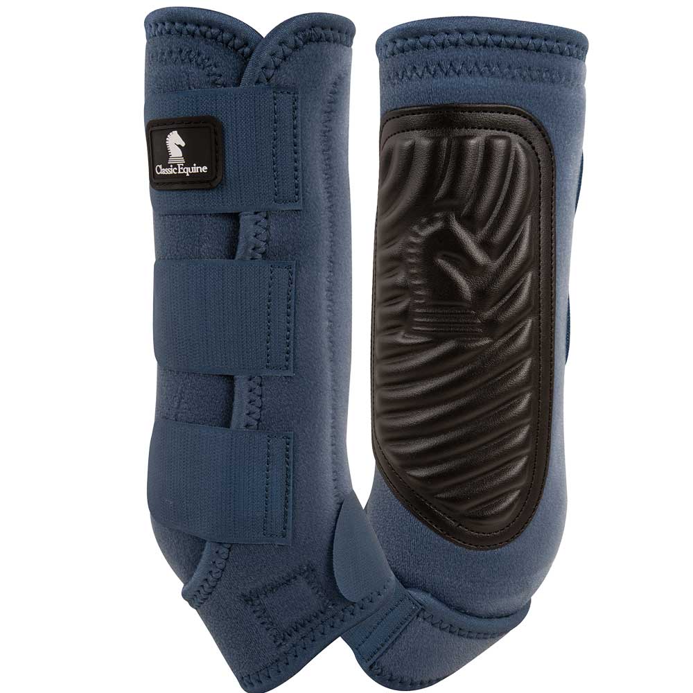 Classic Equine ClassicFit Boots - Hind Tack - Leg Protection - Splint Boots Classic Equine Dark Denim Small 