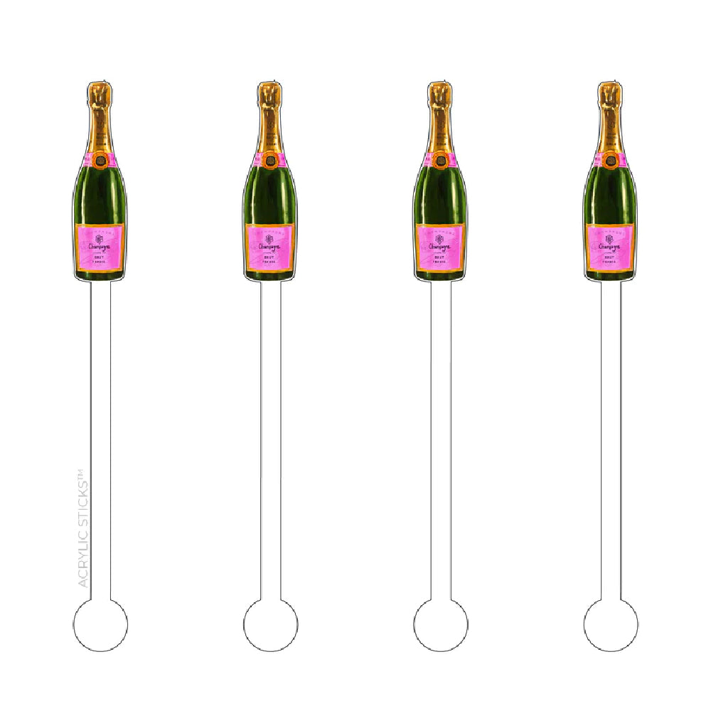 Champagne Acrylic Stir Sticks - 4 pk HOME & GIFTS - Tabletop + Kitchen - Bar Accessories Acrylic Sticks   