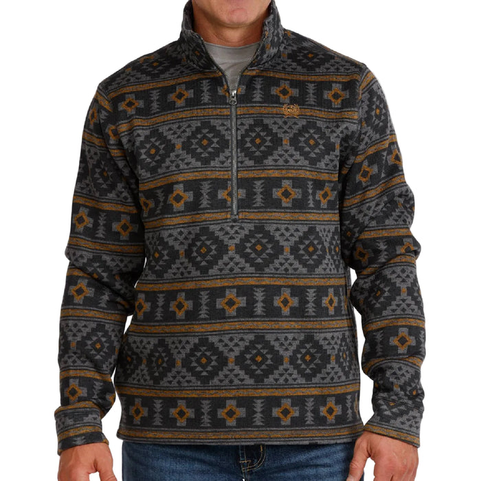 Cinch Men's Aztec Print 1/2 Zip Pullover